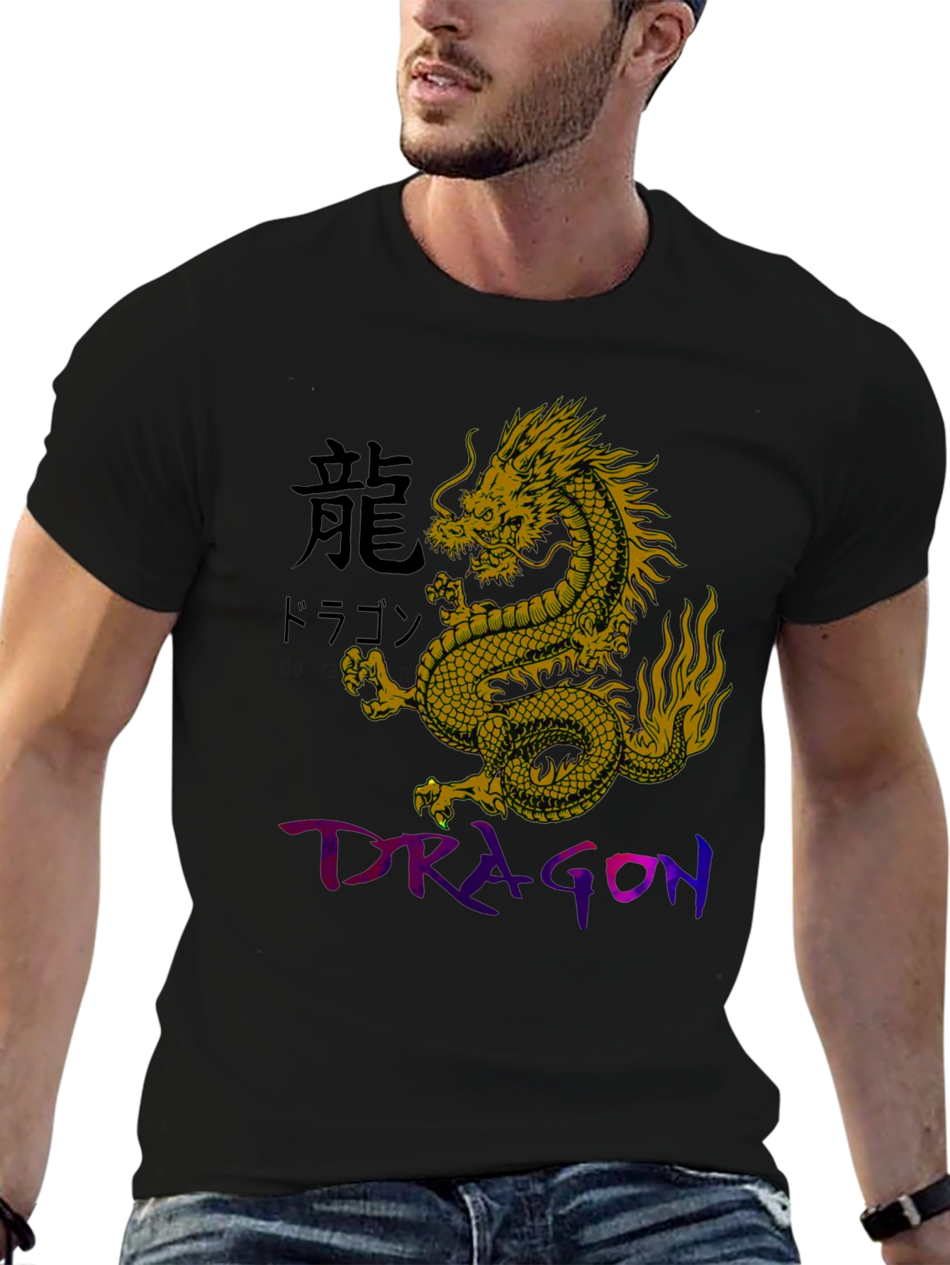 Dragon Graphic Black T-Shirt