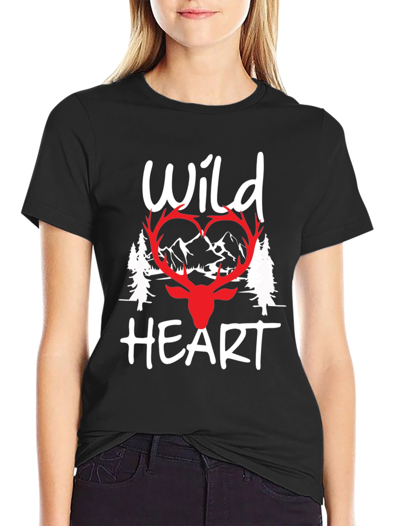 Wild Heart Graphic Tee - Nature Lover Shirt