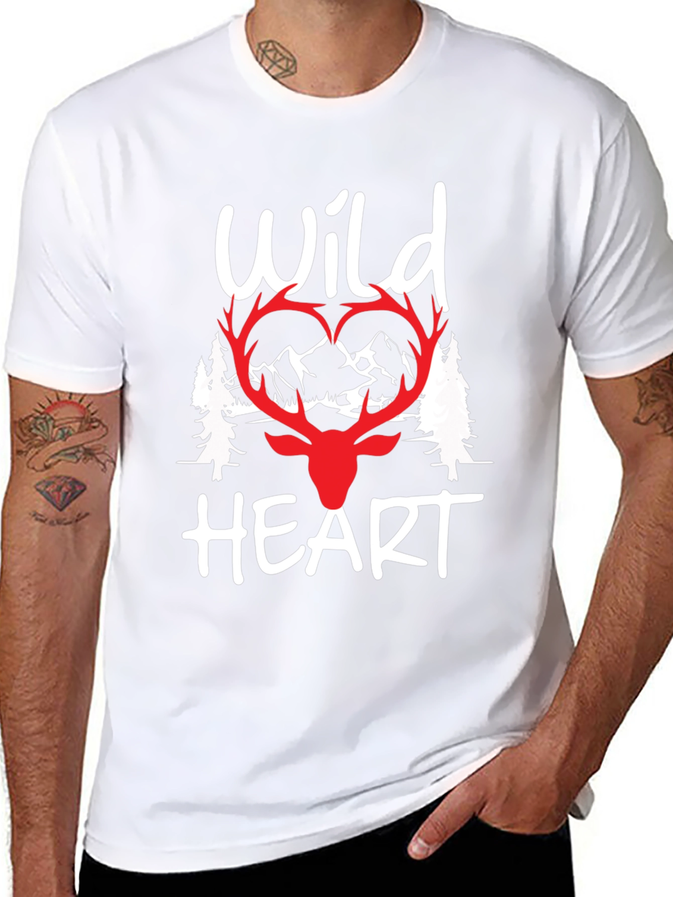 Wild Heart Graphic Tee - Nature Lover Shirt