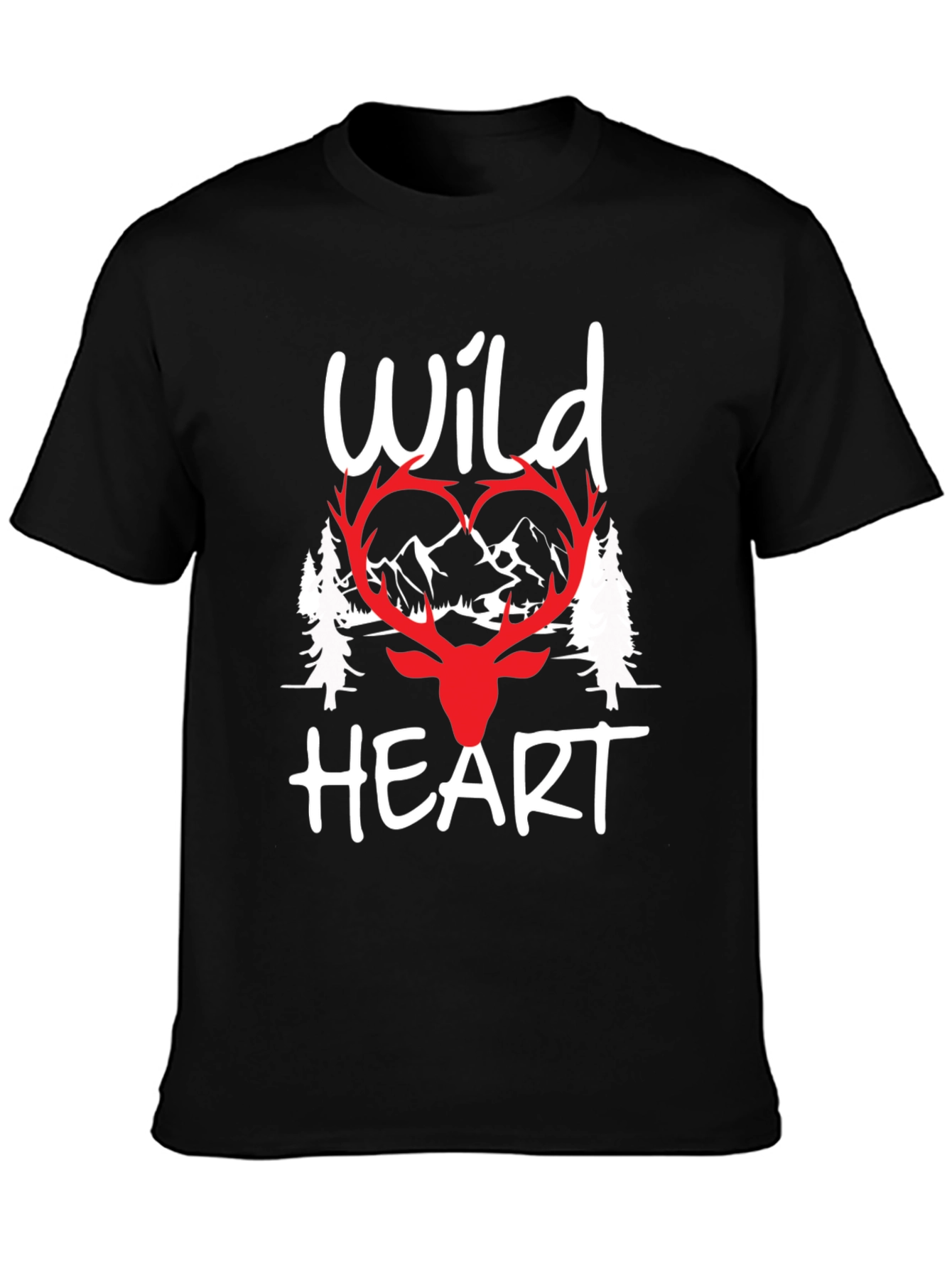 Wild Heart Graphic Tee - Nature Lover Shirt