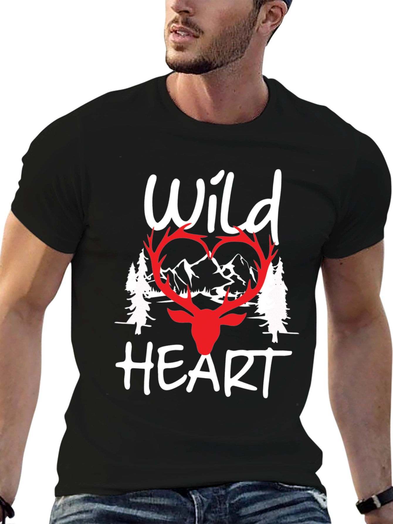 Wild Heart Graphic Tee - Nature Lover Shirt