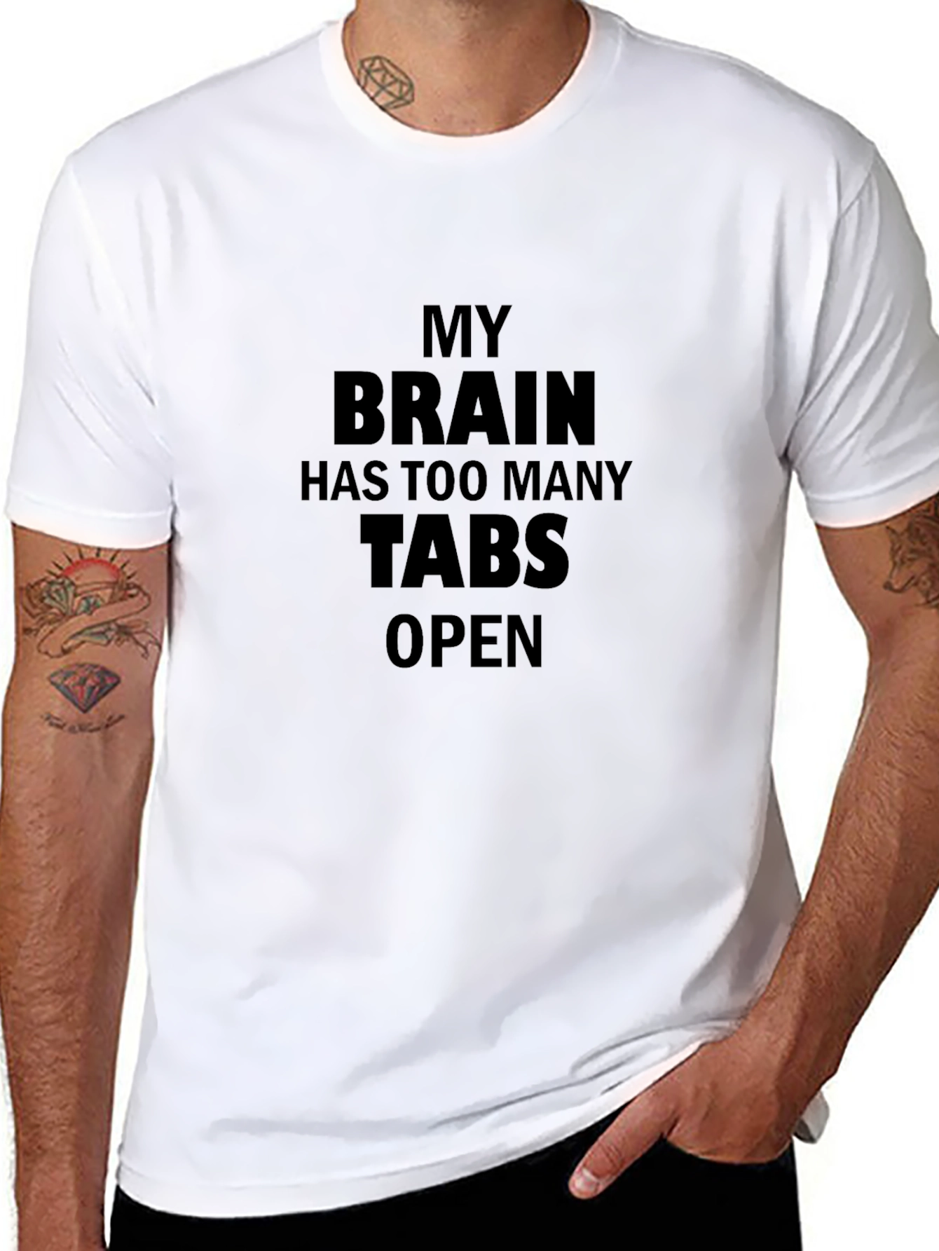 My Brain Has Too Many Tabs Open Funny T-Shirt