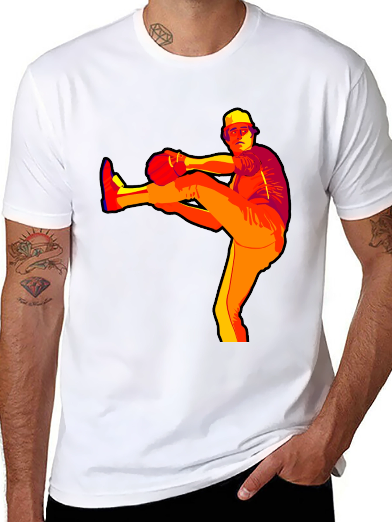 Baseball Pitcher Graphic Tee