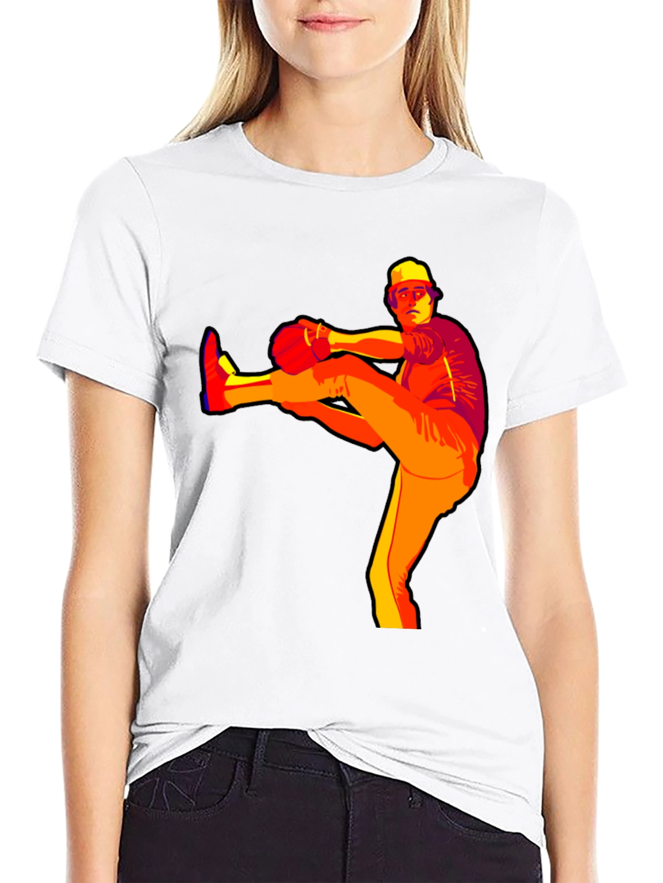 Baseball Pitcher Graphic Tee