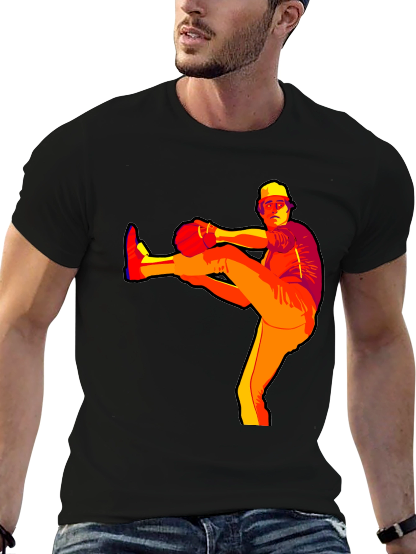 Baseball Pitcher Graphic Tee