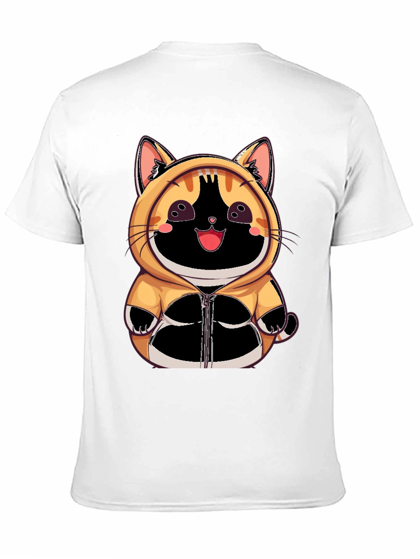 Cute Anime Cat Hoodie T-Shirt