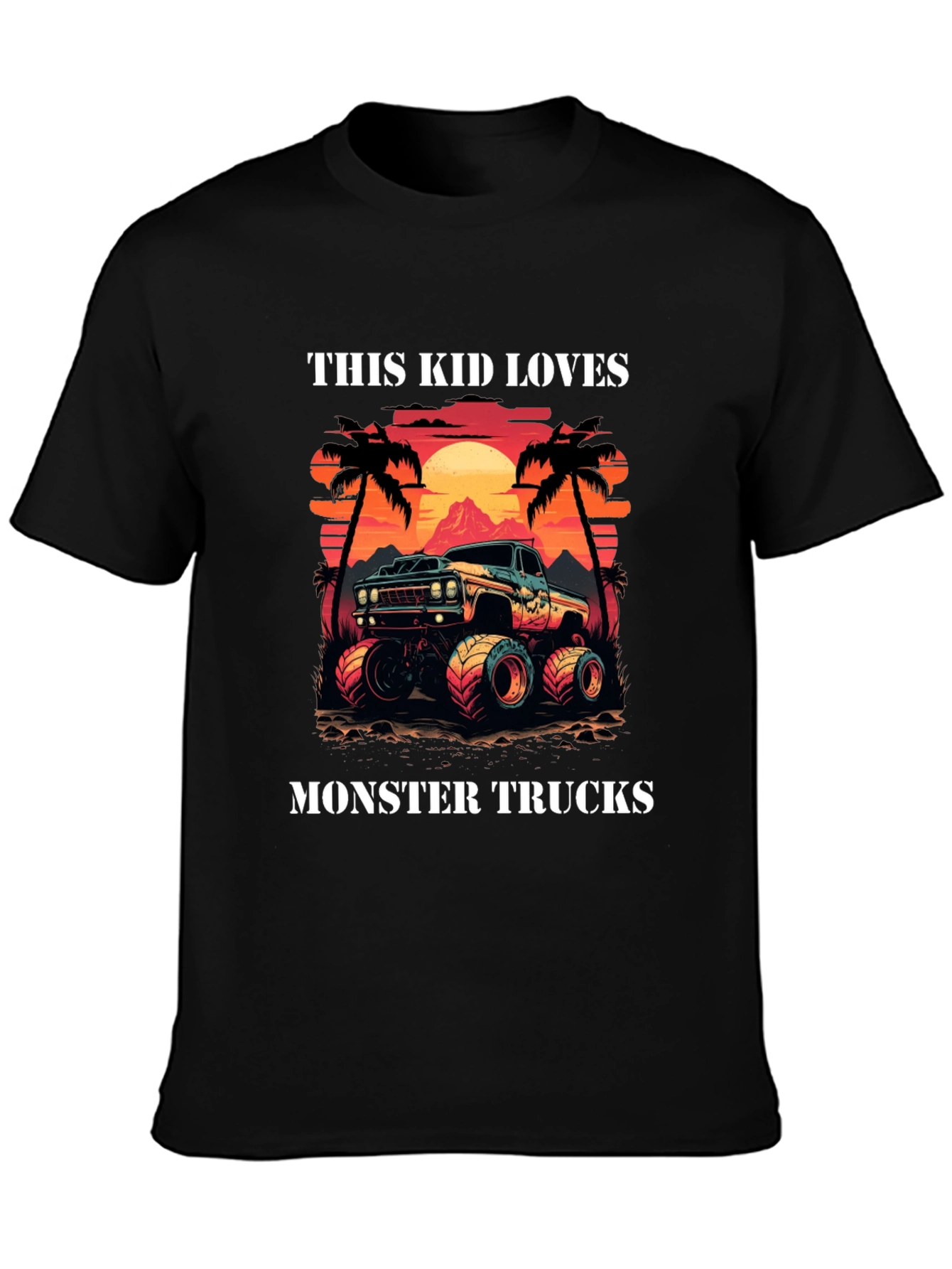 This Kid Loves Monster Trucks Tee