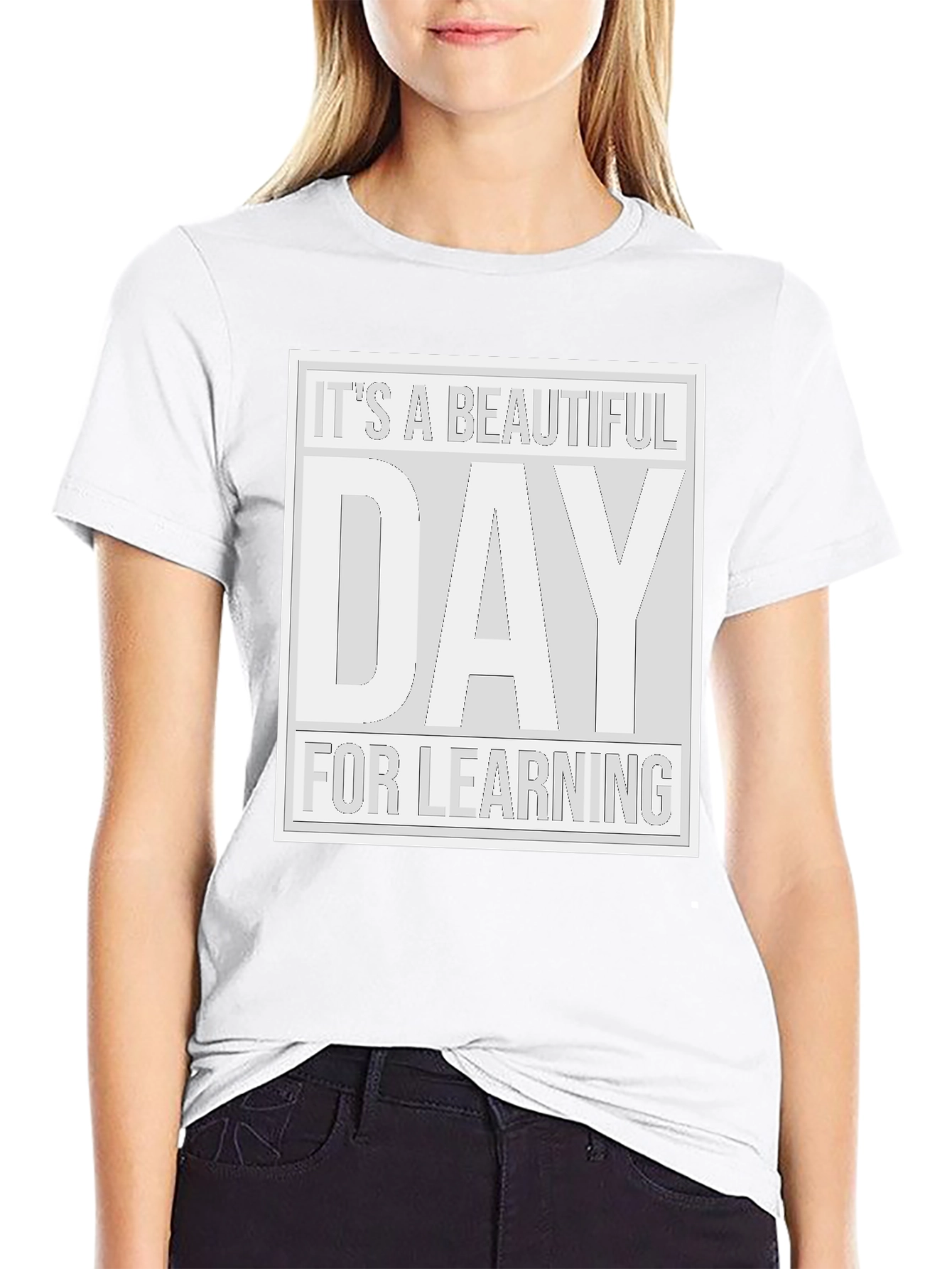 Its a Beautiful Day for Learning Black T-Shirt