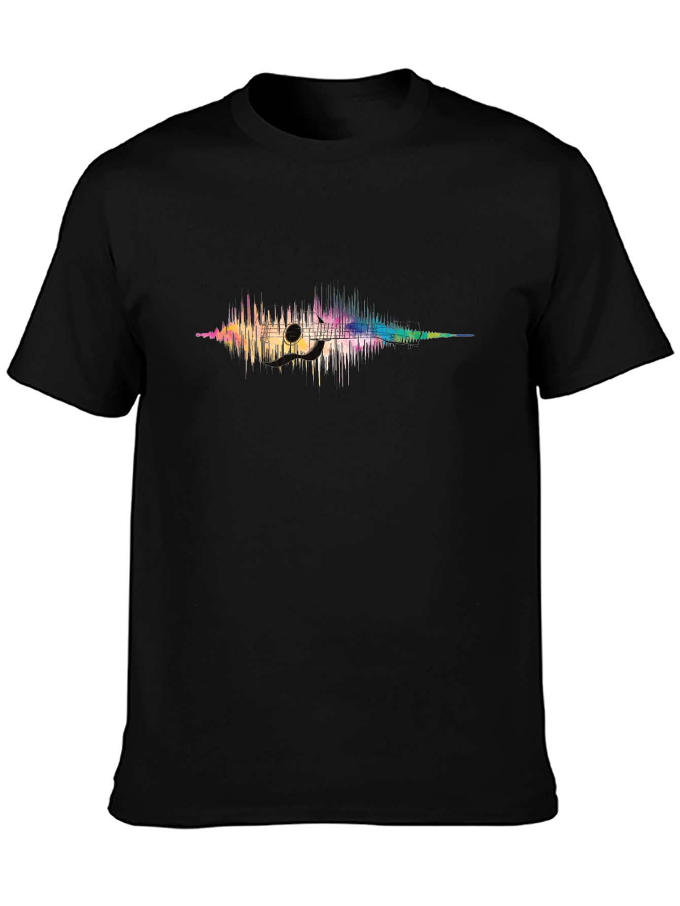 Soundwave Guitar Graphic T-Shirt - Music Lover Tee