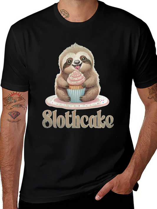 Slothcake T-Shirt: Cute Sloth Eating Cupcake