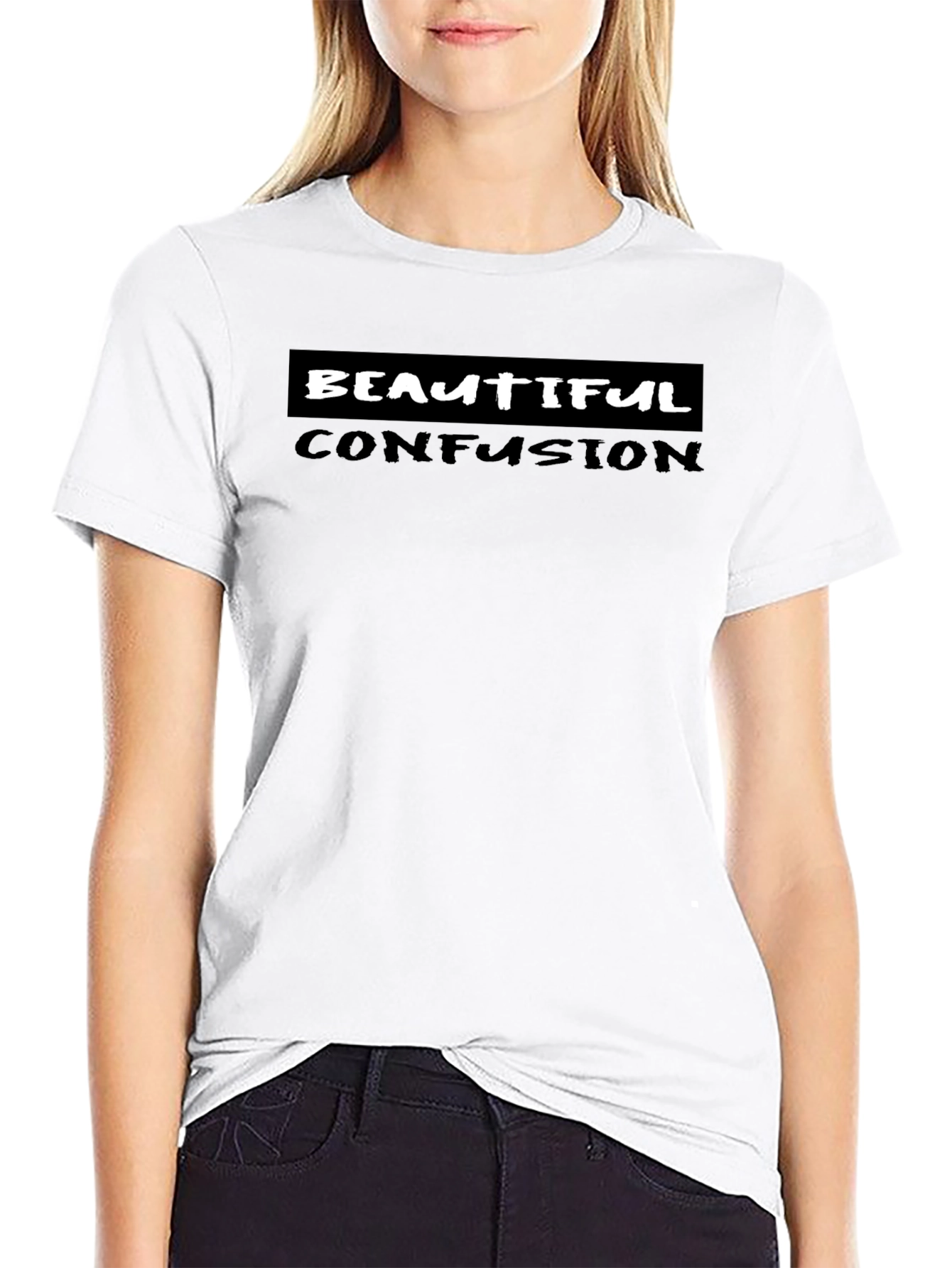 Beautiful Confusion Graphic Tee - Black
