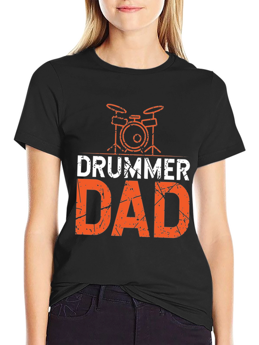 Drummer Dad Graphic T-Shirt