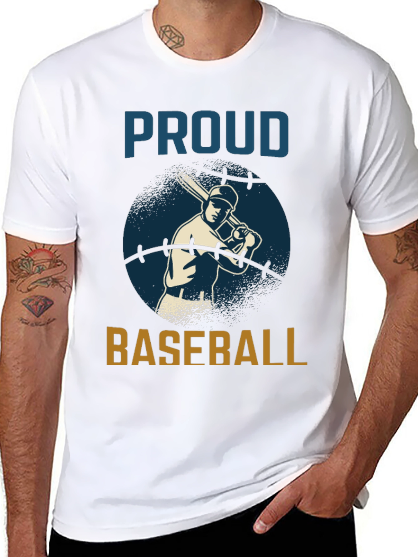 Proud Baseball Graphic T-Shirt