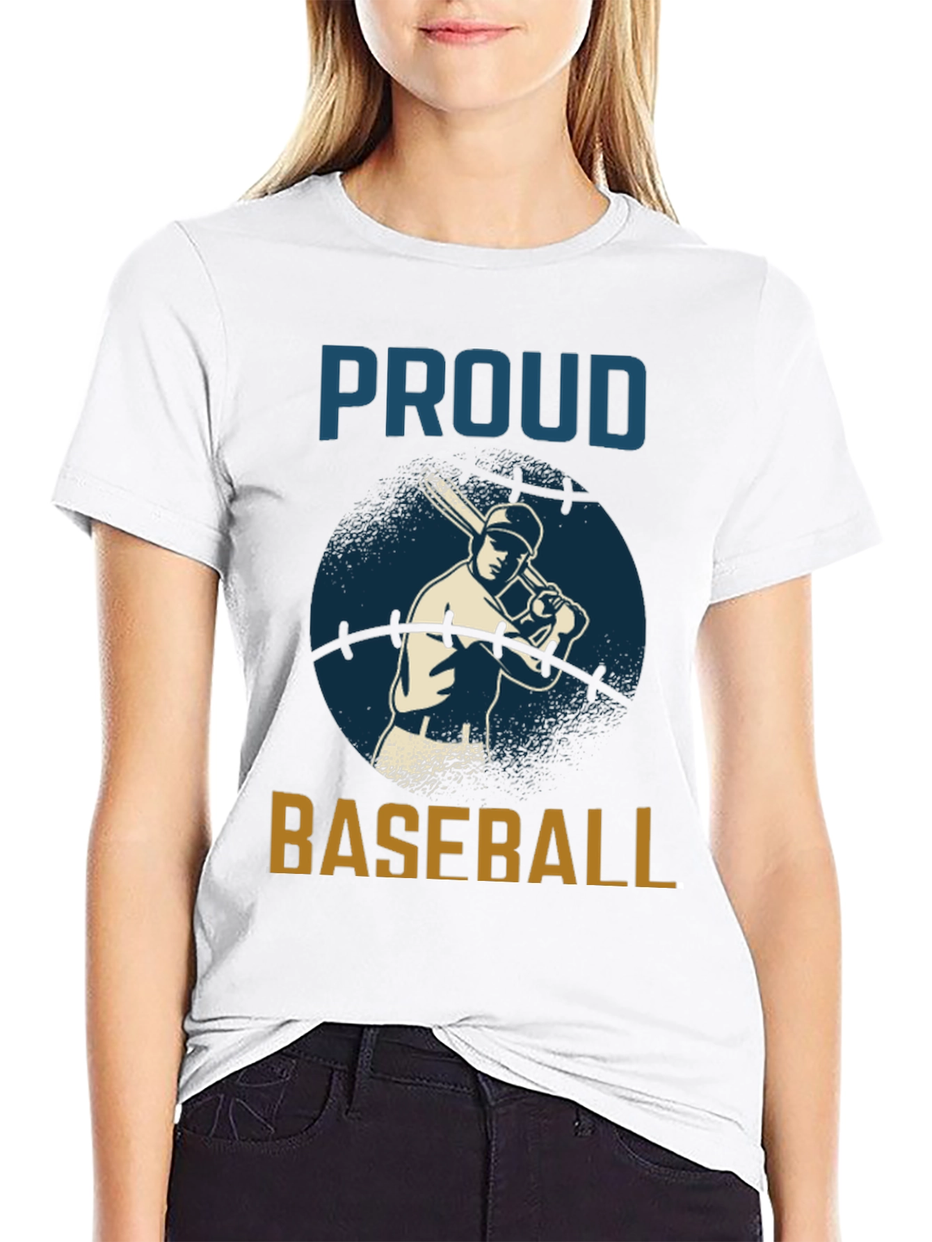 Proud Baseball Graphic T-Shirt