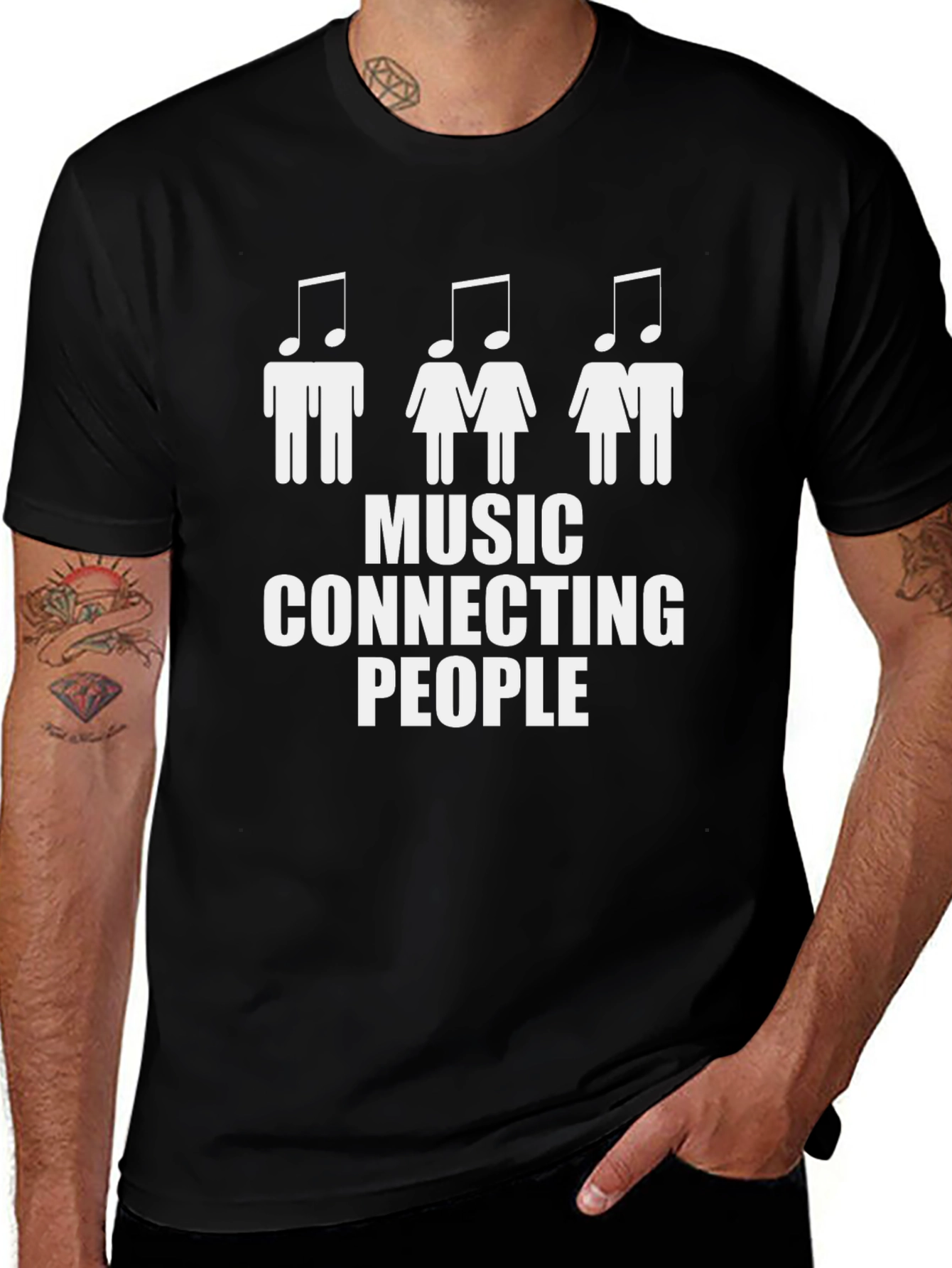Music Connecting People Graphic T-Shirt