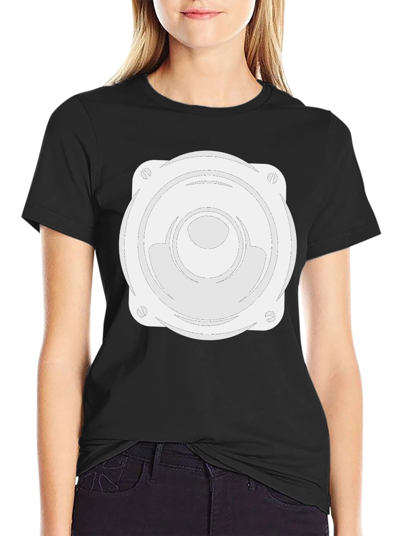 Speaker Graphic Black T-Shirt