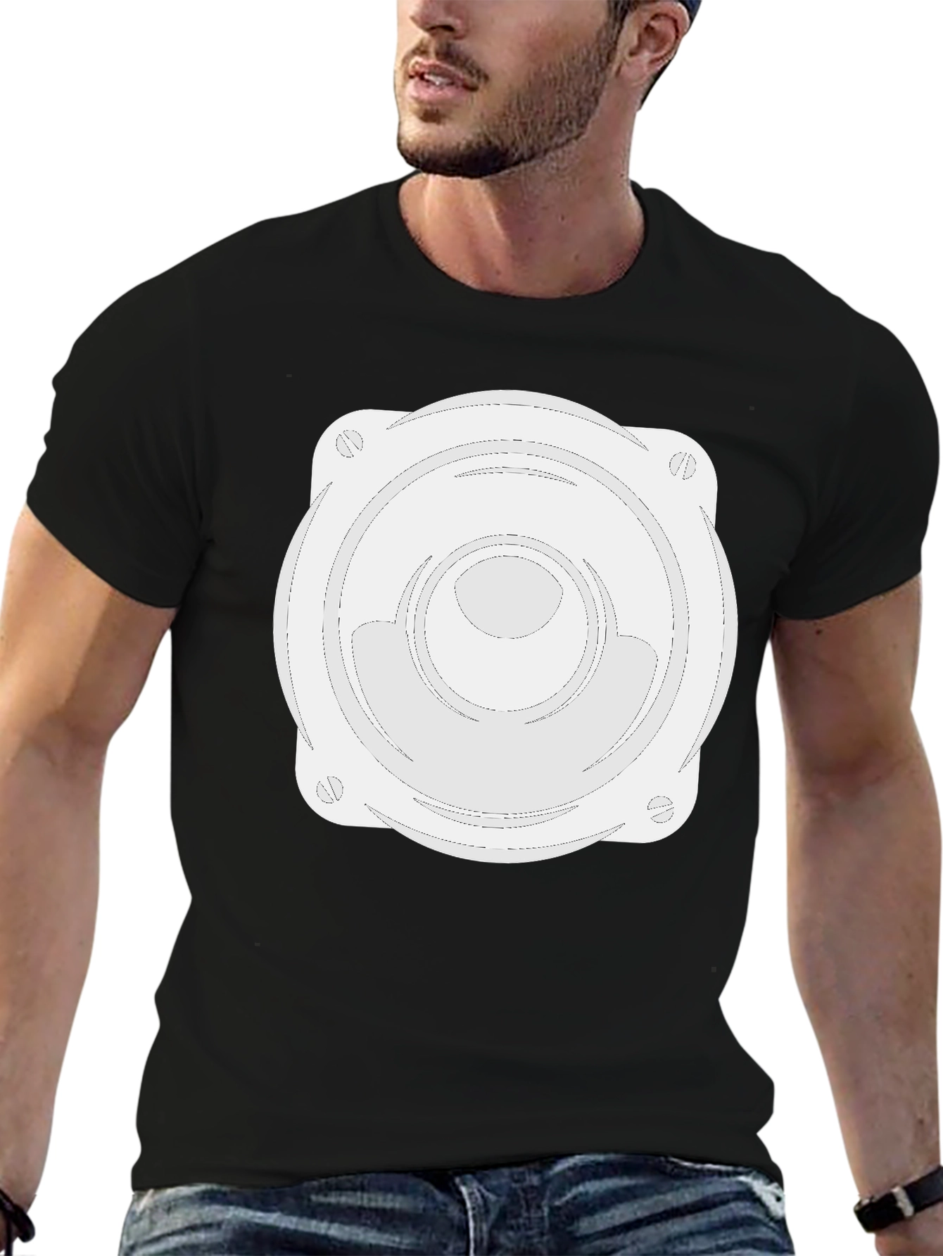 Speaker Graphic Black T-Shirt