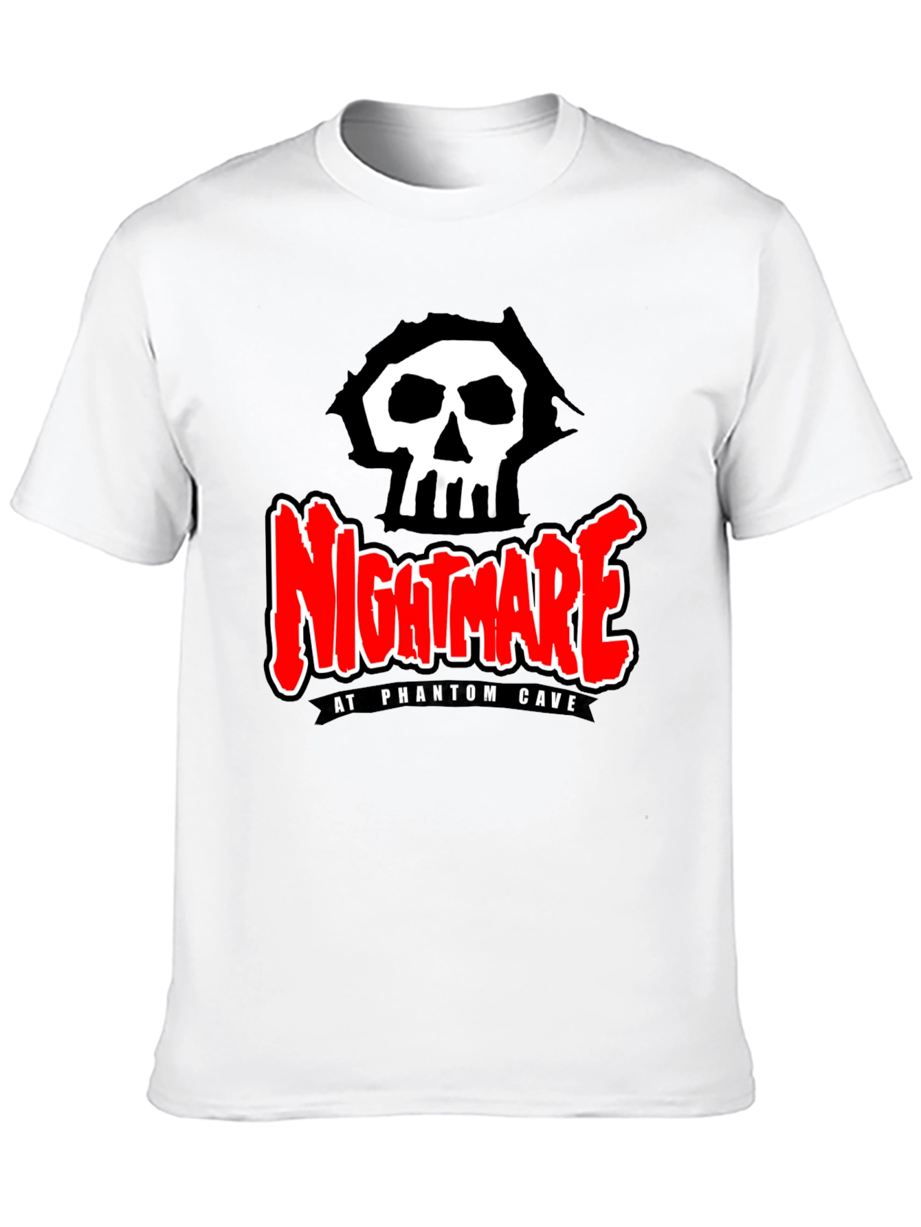 Nightmare at Phantom Cave Black Graphic Tee