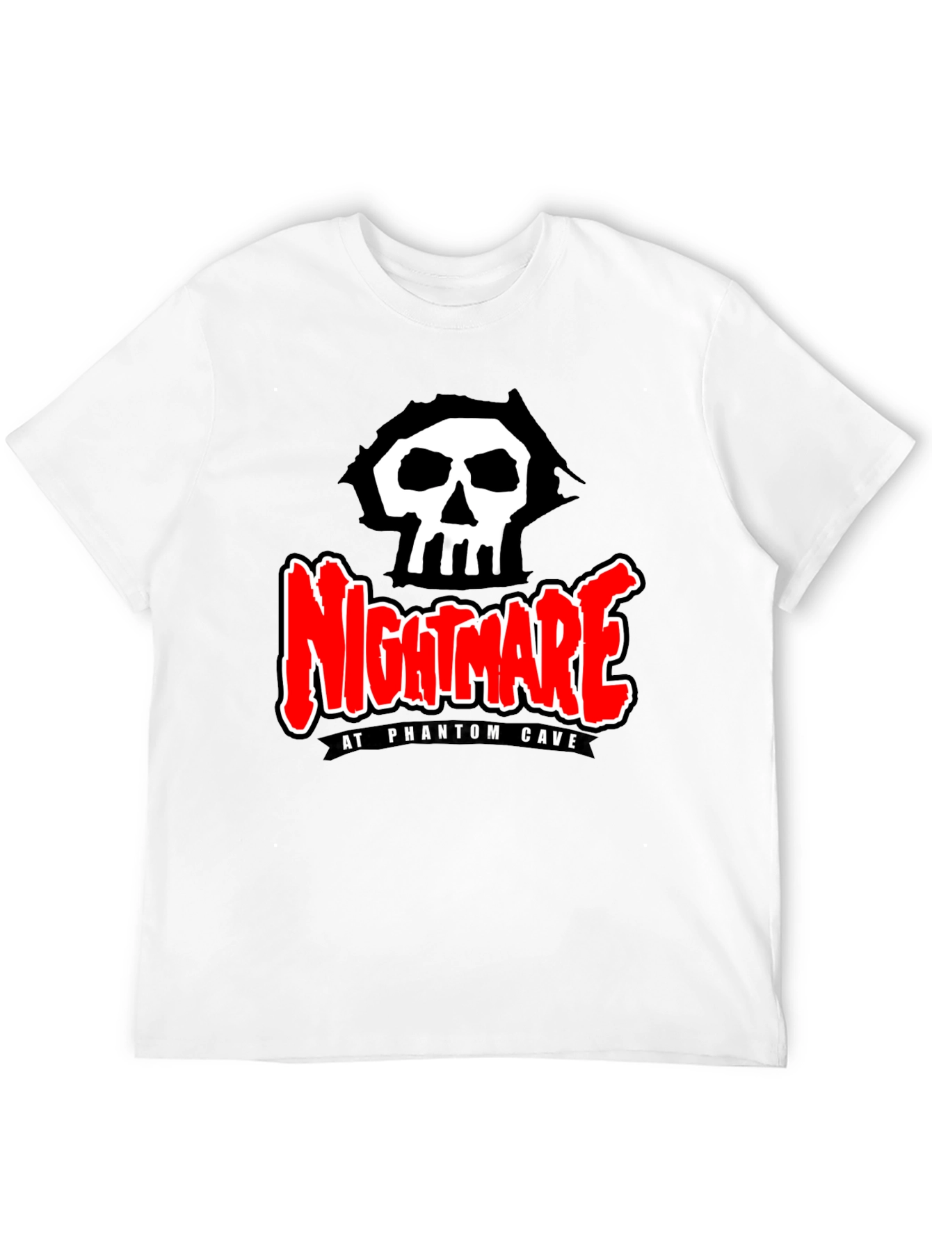 Nightmare at Phantom Cave Black Graphic Tee