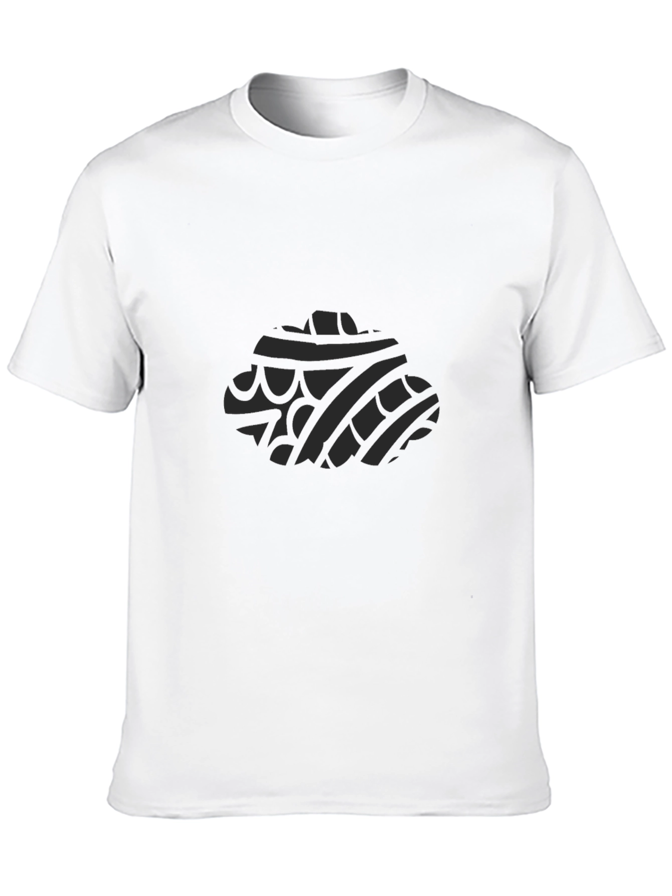 Mens Black T-Shirt with Tribal Design