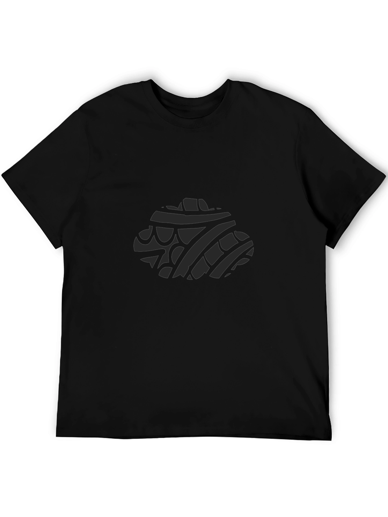 Mens Black T-Shirt with Tribal Design