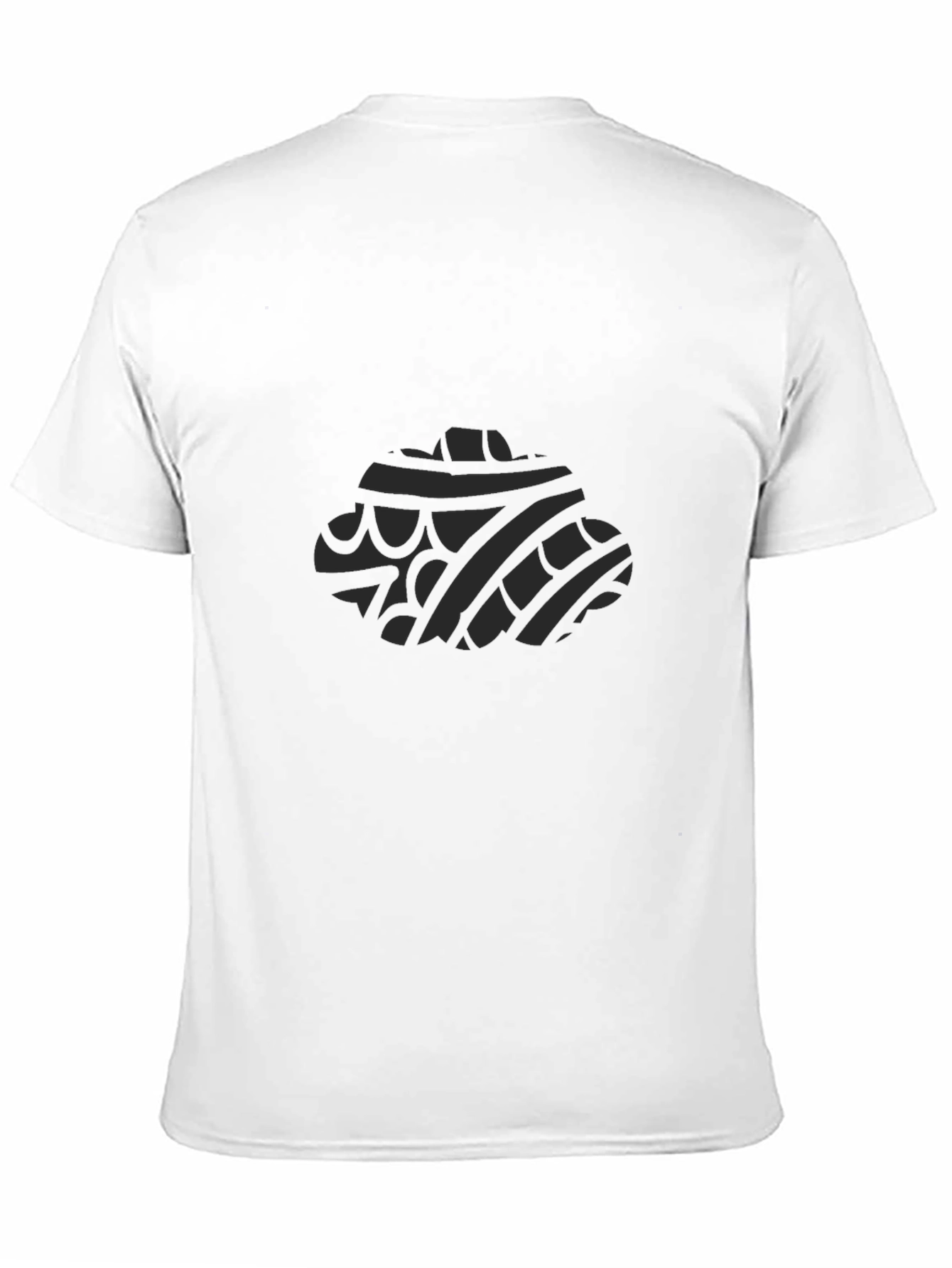 Mens Black T-Shirt with Tribal Design