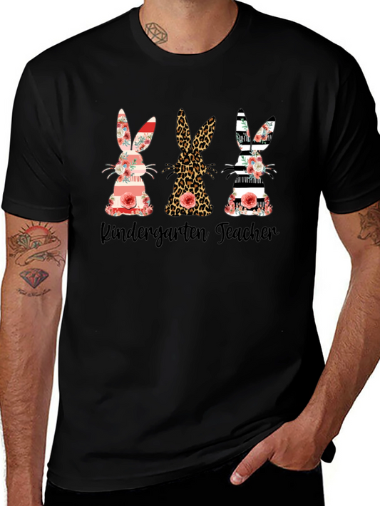 Kindergarten Teacher Easter Bunny T-Shirt