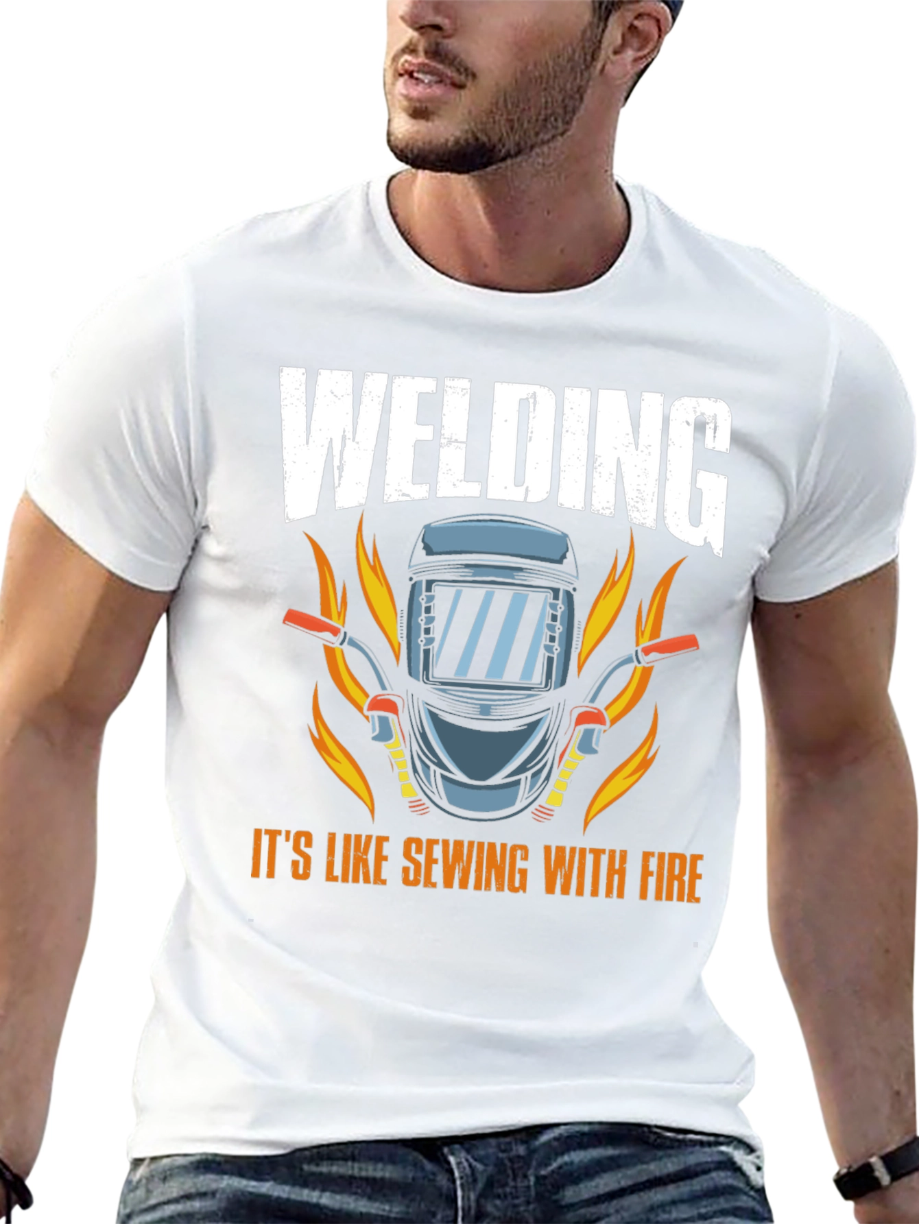 Welding Fire Graphic T-Shirt