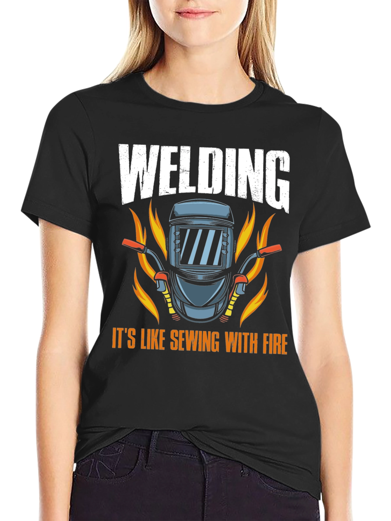 Welding Fire Graphic T-Shirt