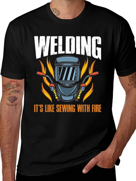 Welding Fire Graphic T-Shirt