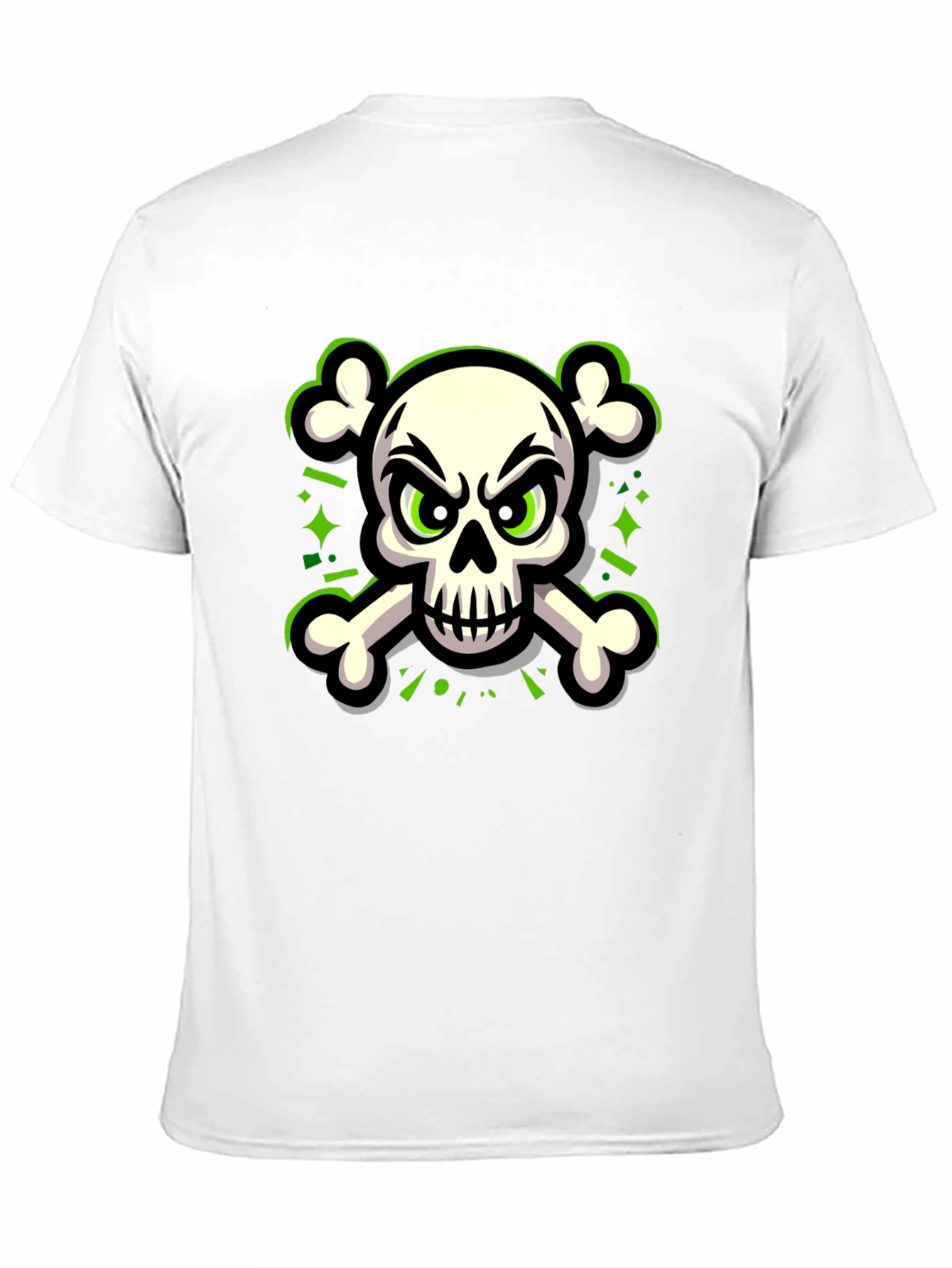 Skull & Crossbones Graphic Tee - Black