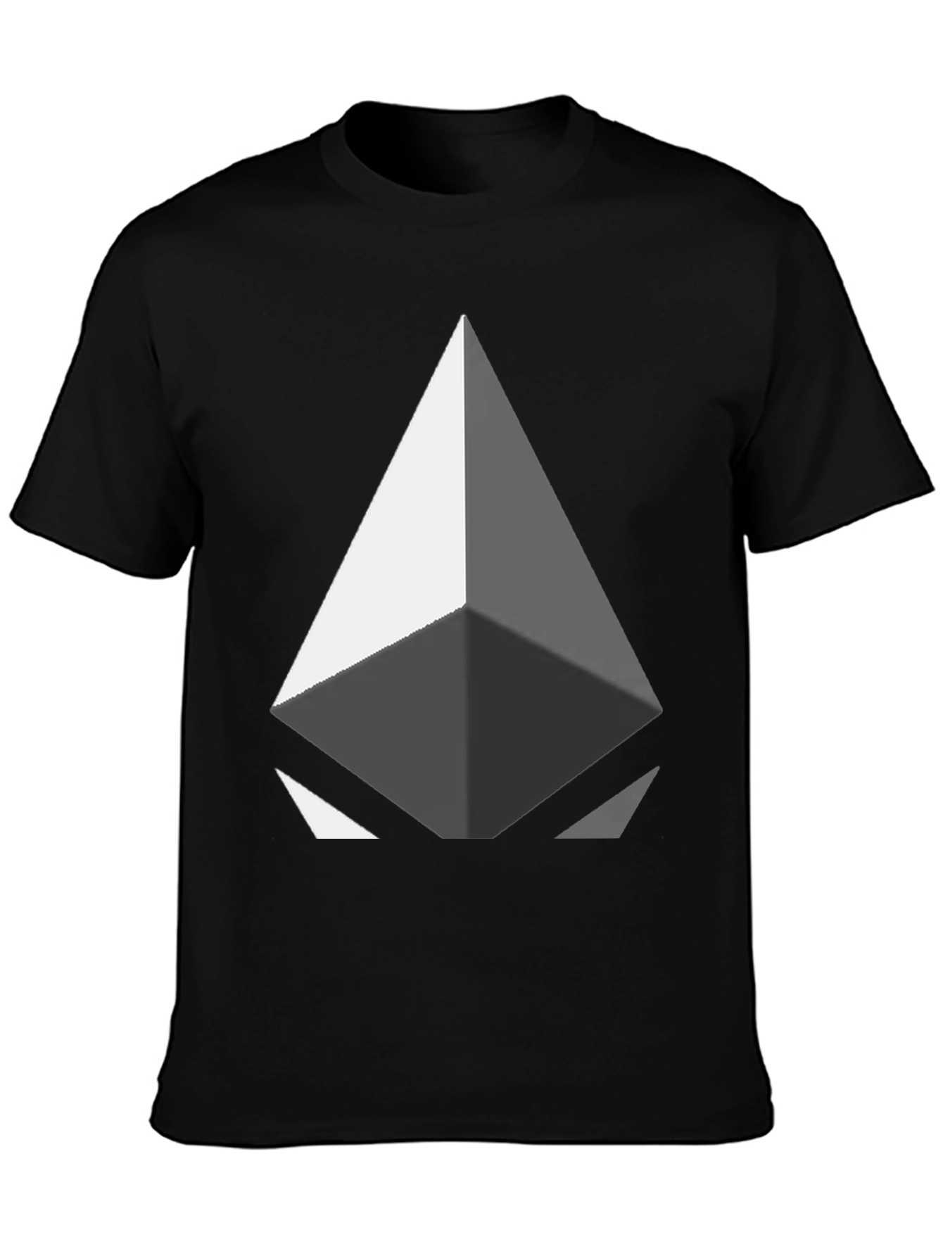 Geometric Diamond Graphic Tee - Modern Style