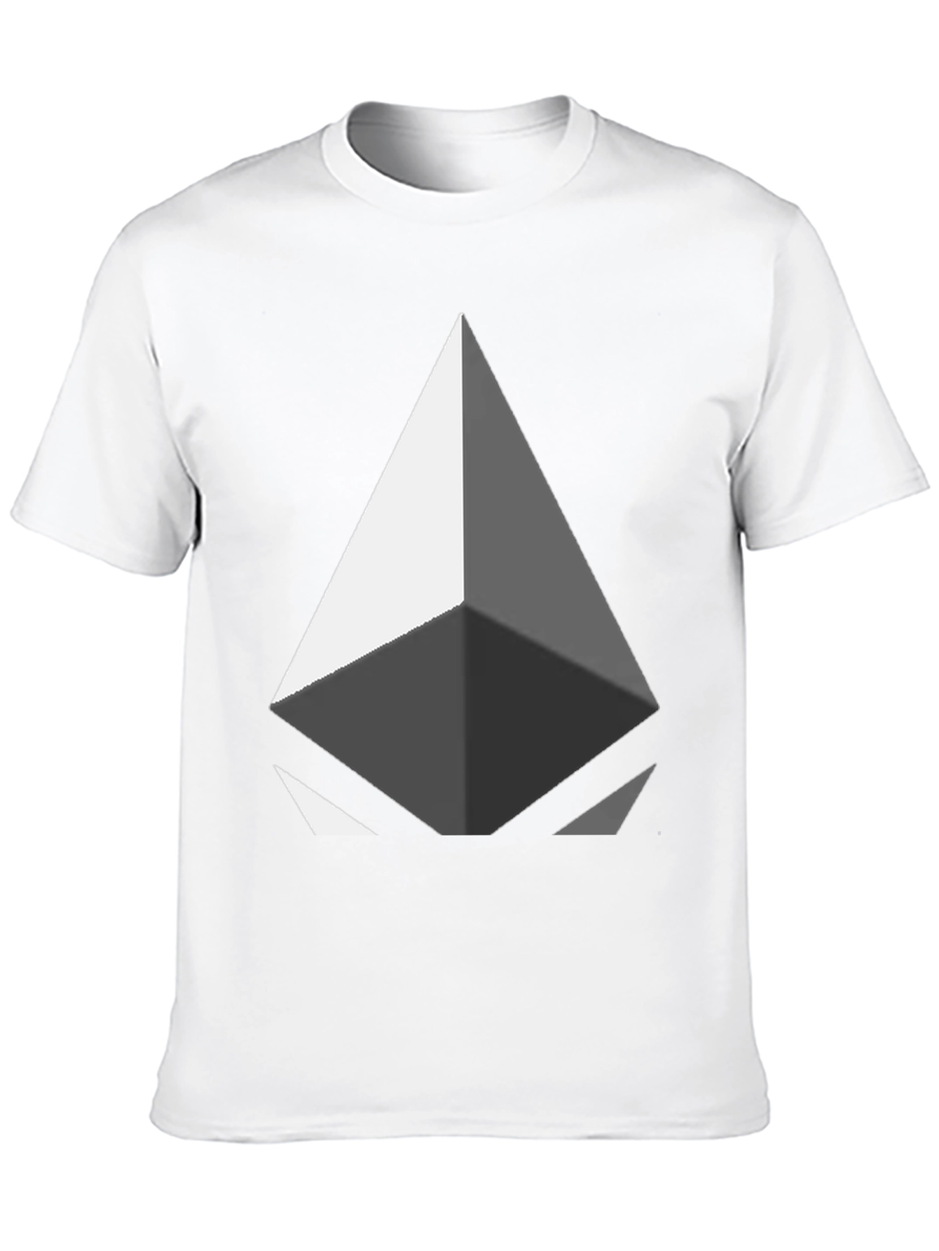 Geometric Diamond Graphic Tee - Modern Style