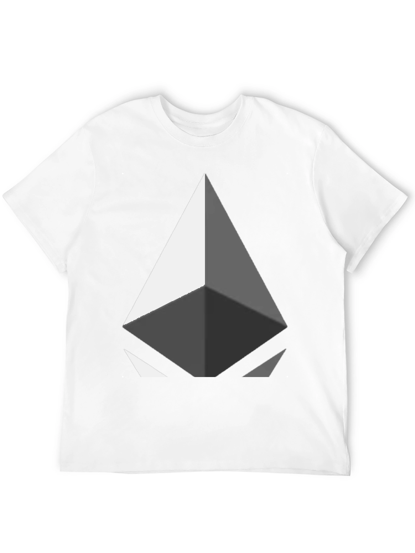 Geometric Diamond Graphic Tee - Modern Style