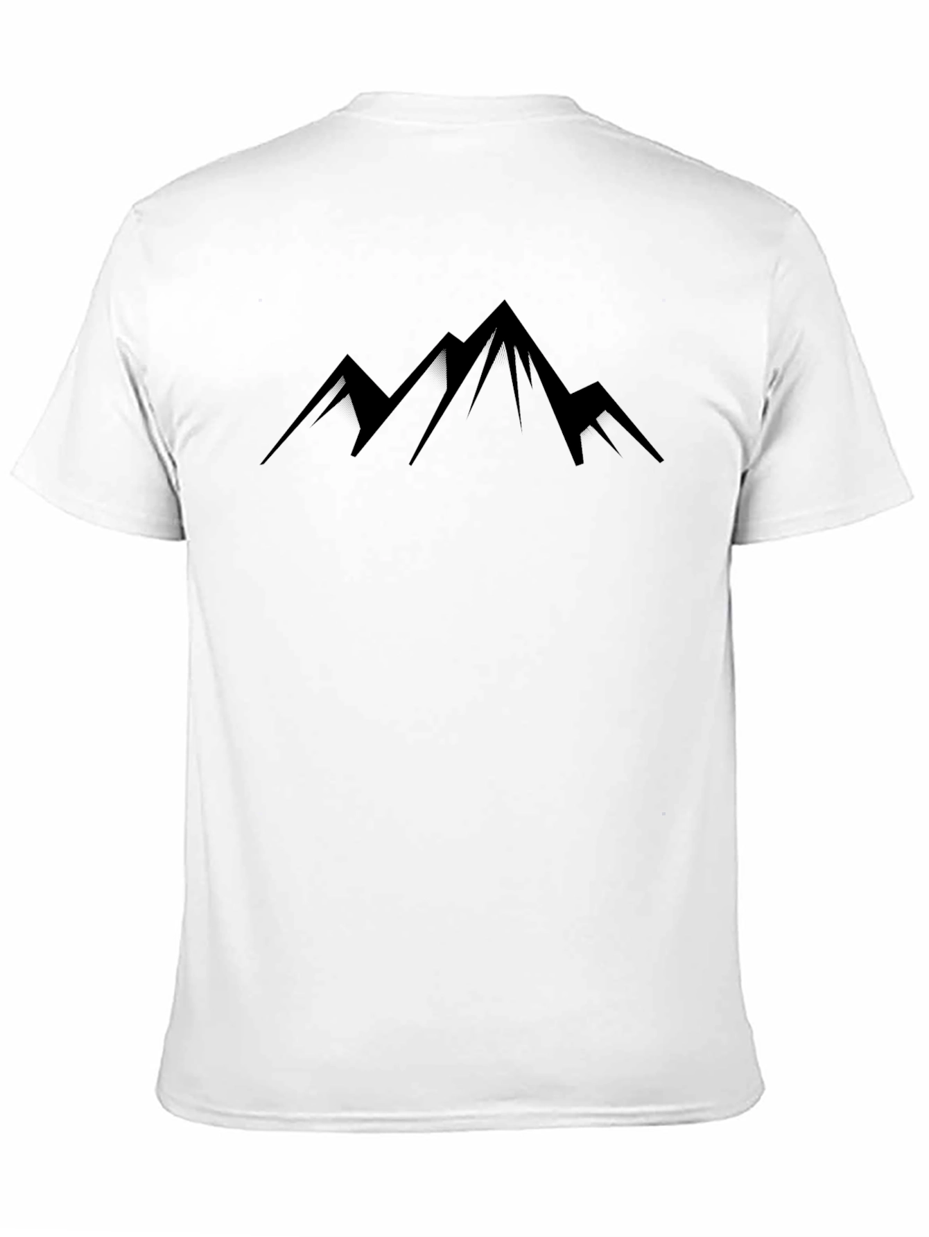 Mountain Peak Graphic Tee - Black Casual T-Shirt