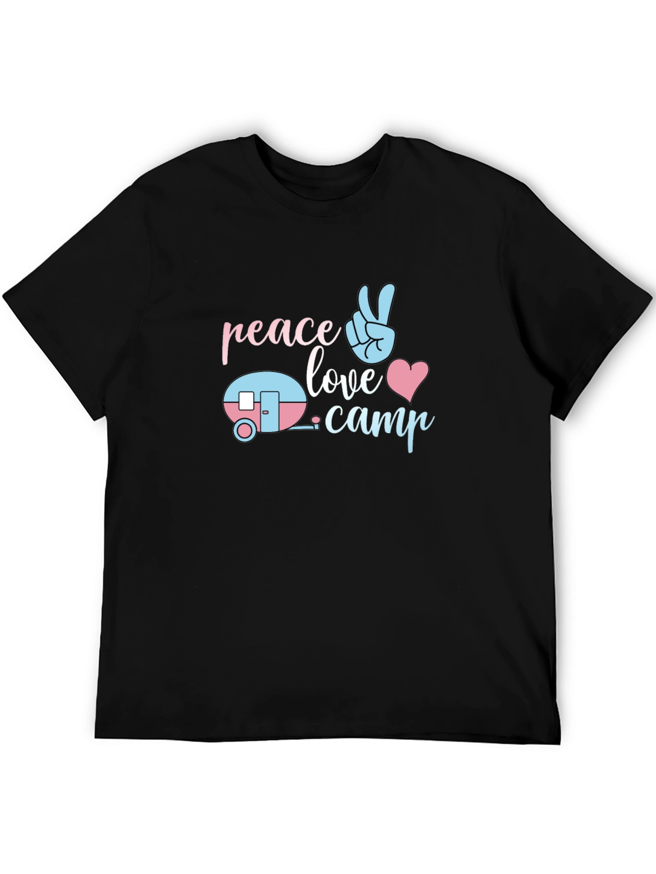 Peace Love Camp T-Shirt - Cute Camping Tee