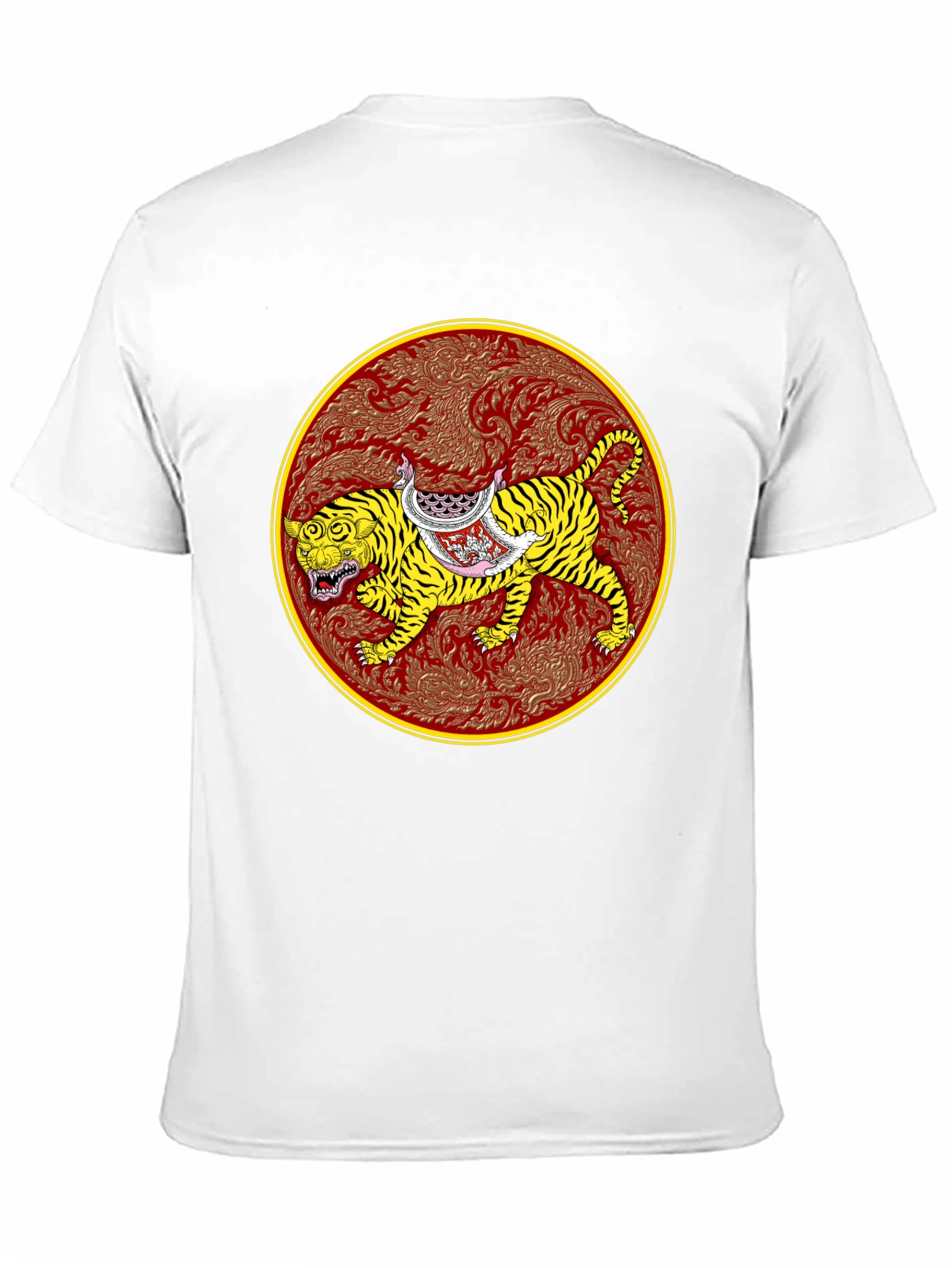 Tiger Art Graphic Tee - Unisex Black T-Shirt
