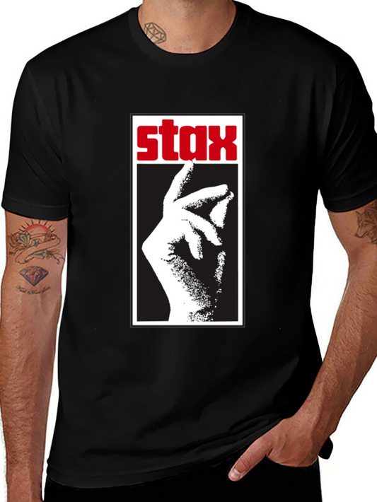 Stax Records Graphic T-Shirt - Black Cotton Tee