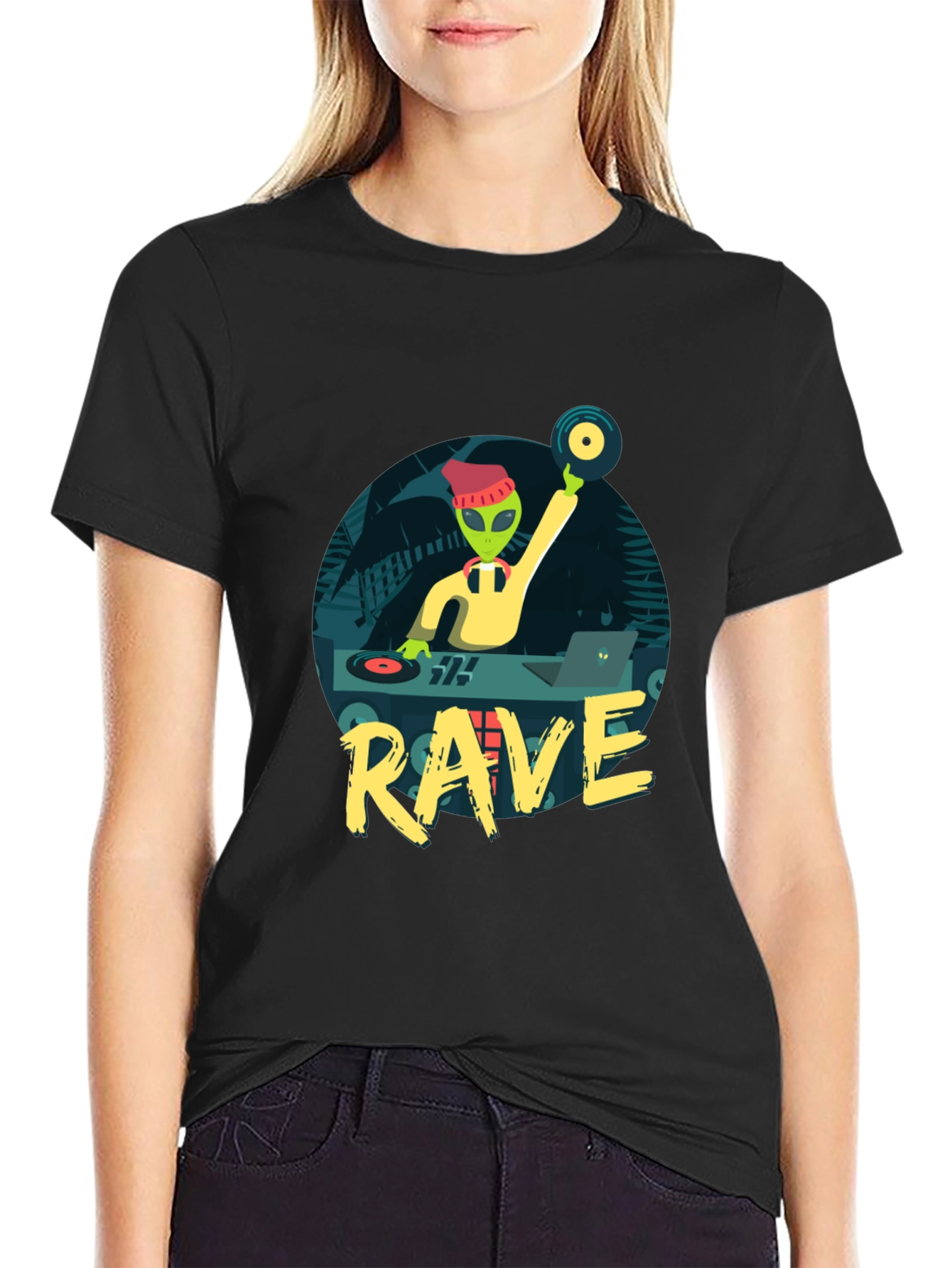 Alien DJ Rave T-Shirt