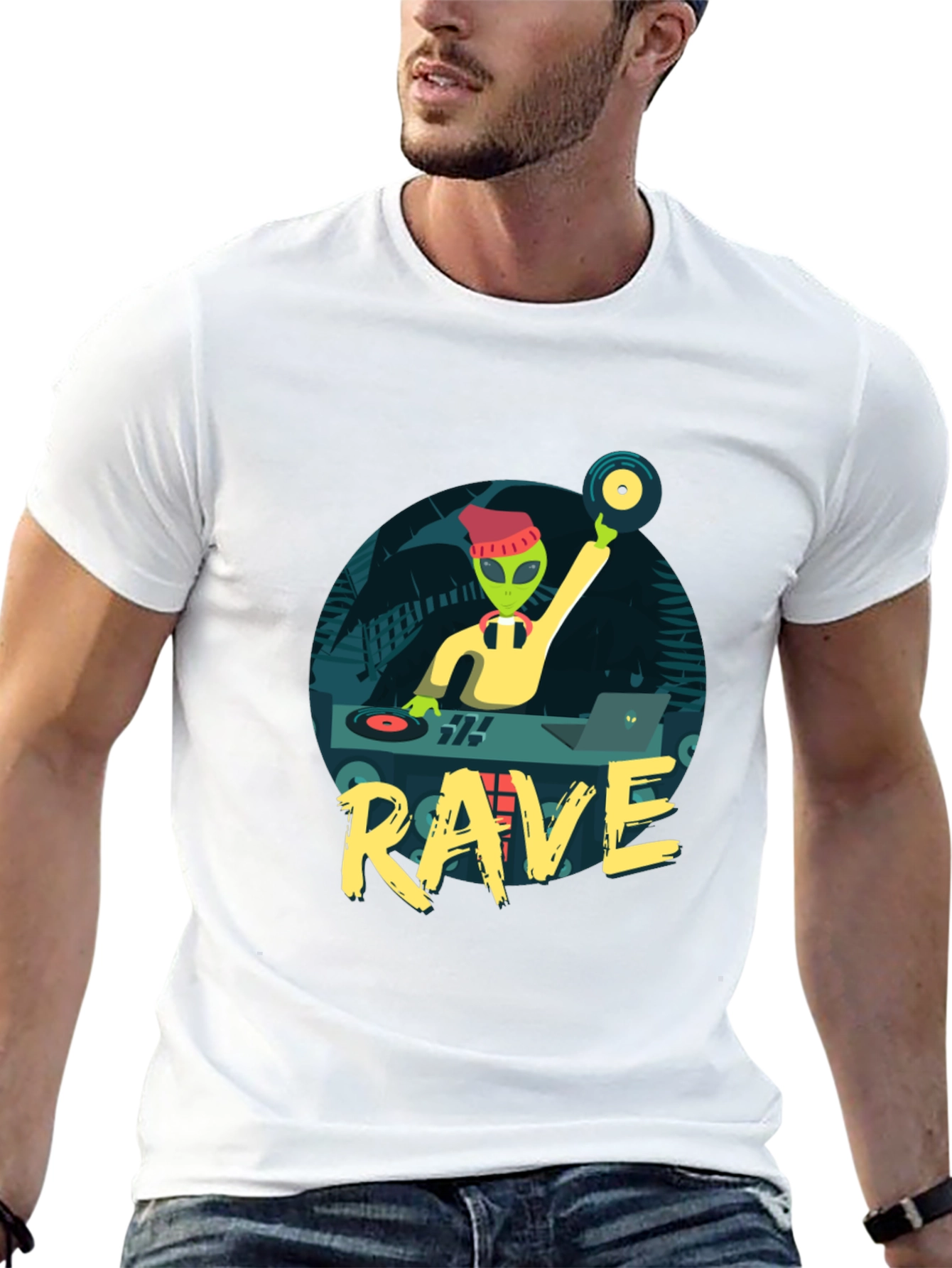 Alien DJ Rave T-Shirt