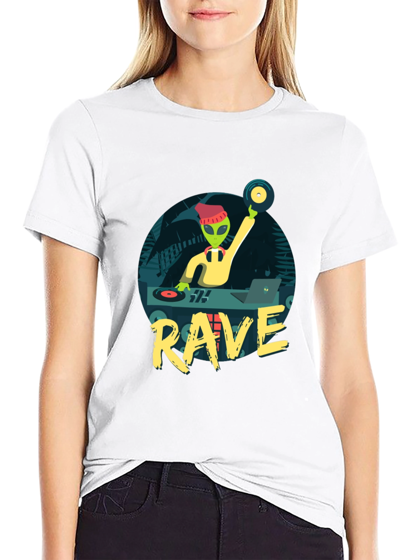 Alien DJ Rave T-Shirt