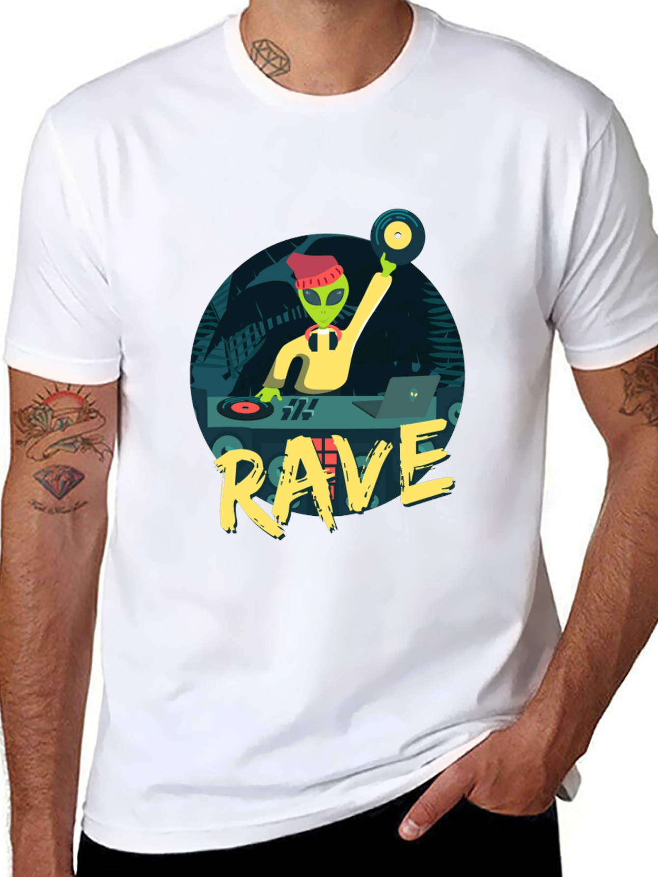 Alien DJ Rave T-Shirt