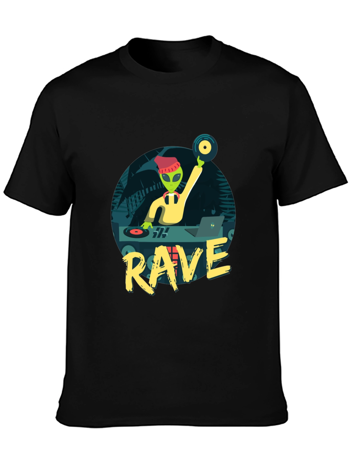 Alien DJ Rave T-Shirt