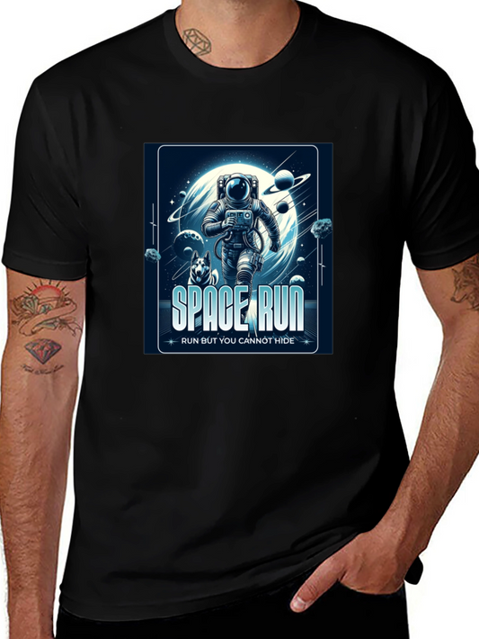 Space Run Graphic Tee - Run But You Cannot Hide