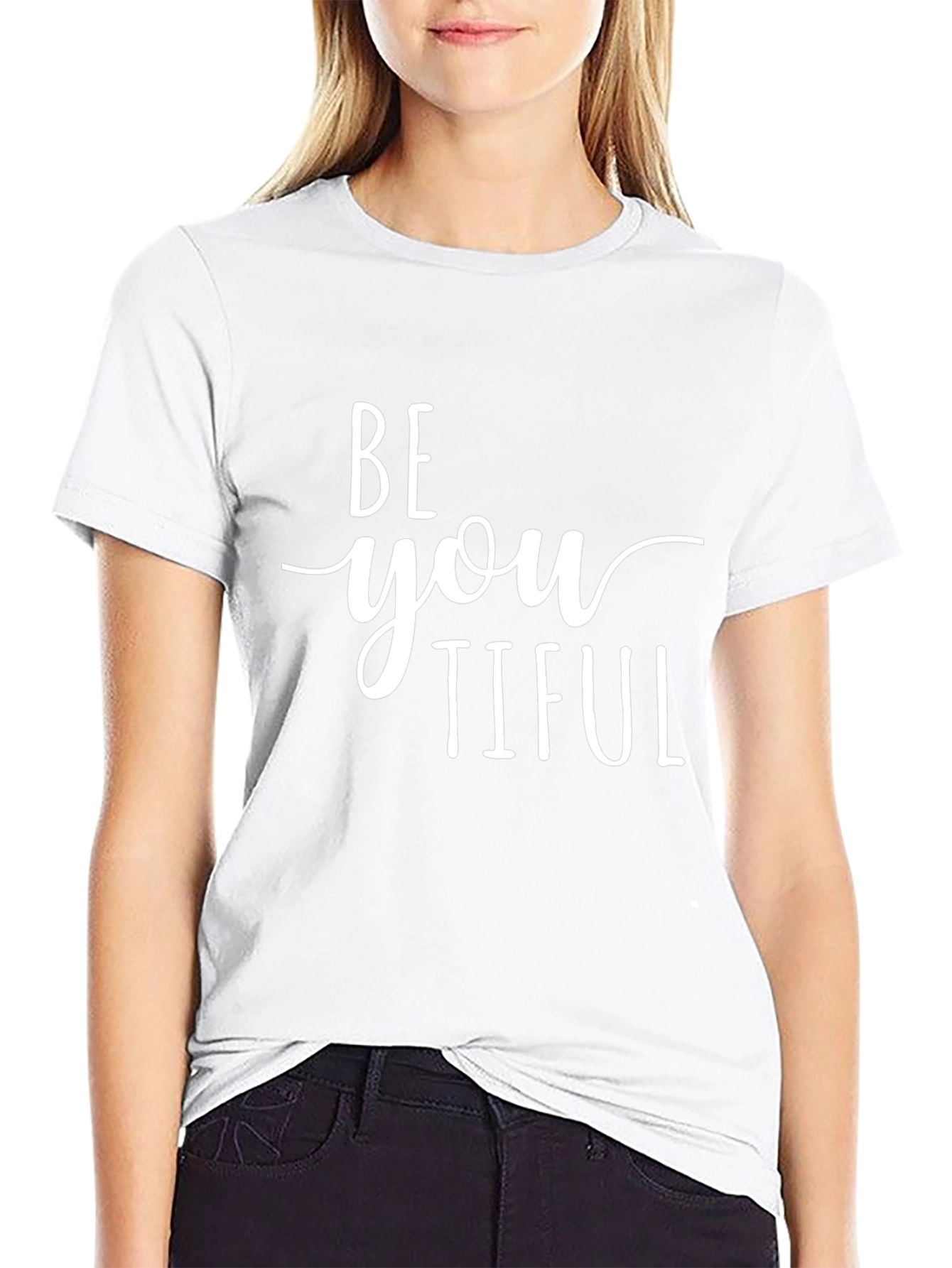 BeYOUtiful Black Graphic Tee - Inspirational Message