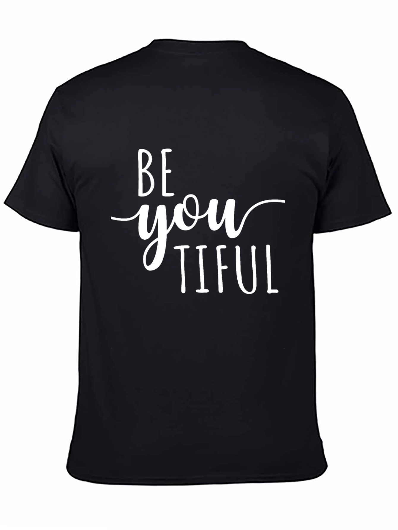 BeYOUtiful Black Graphic Tee - Inspirational Message