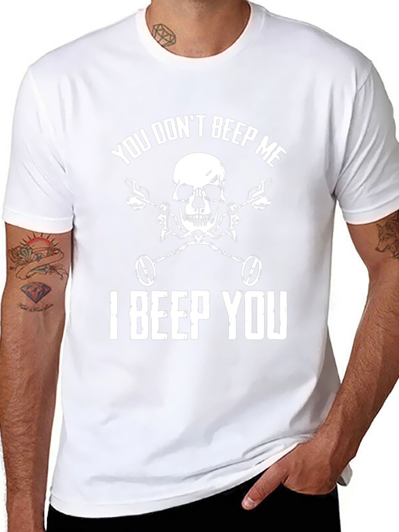 You Dont Beep Me Skull T-Shirt