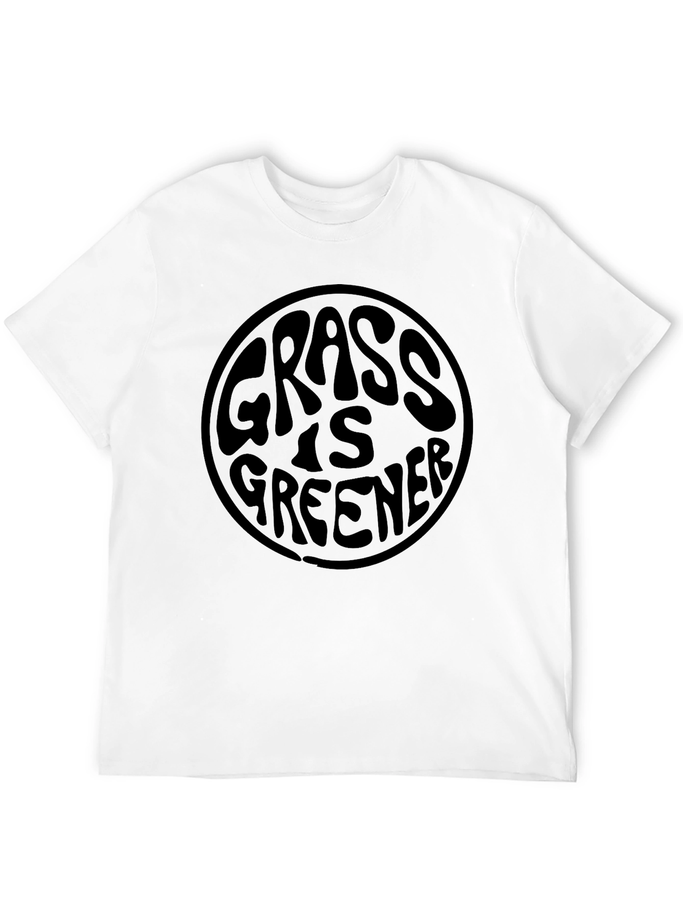 Grass is Greener Graphic T-Shirt - Unisex Black Tee