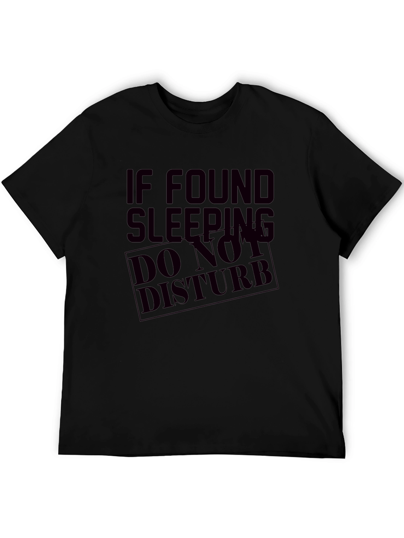 Funny Do Not Disturb Sleeping Graphic Tee