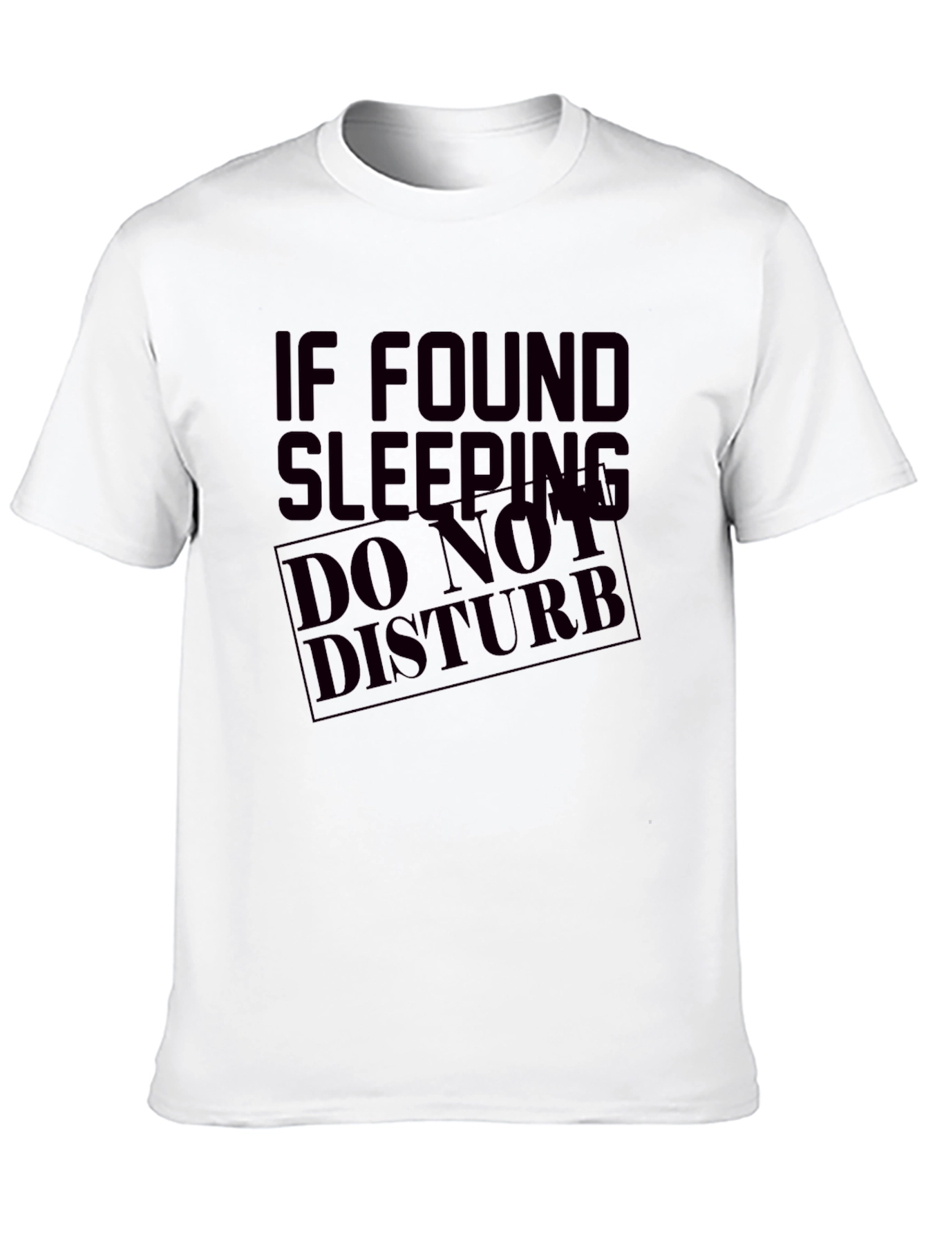 Funny Do Not Disturb Sleeping Graphic Tee